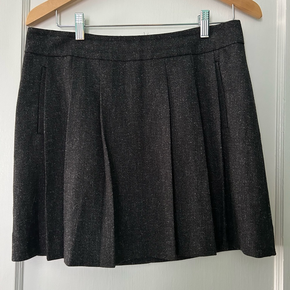 Gap Tweed Pleated Skirt Knee-Length Size 4